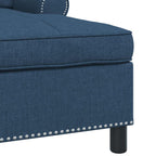 Sillón reclinable con cojín Azul 91 x 157 x 91 cm tela