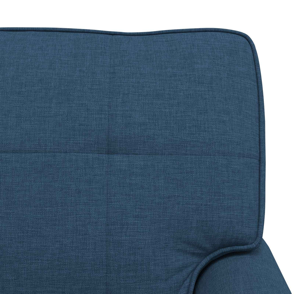 Sillón reclinable con cojín Azul 91 x 157 x 91 cm tela