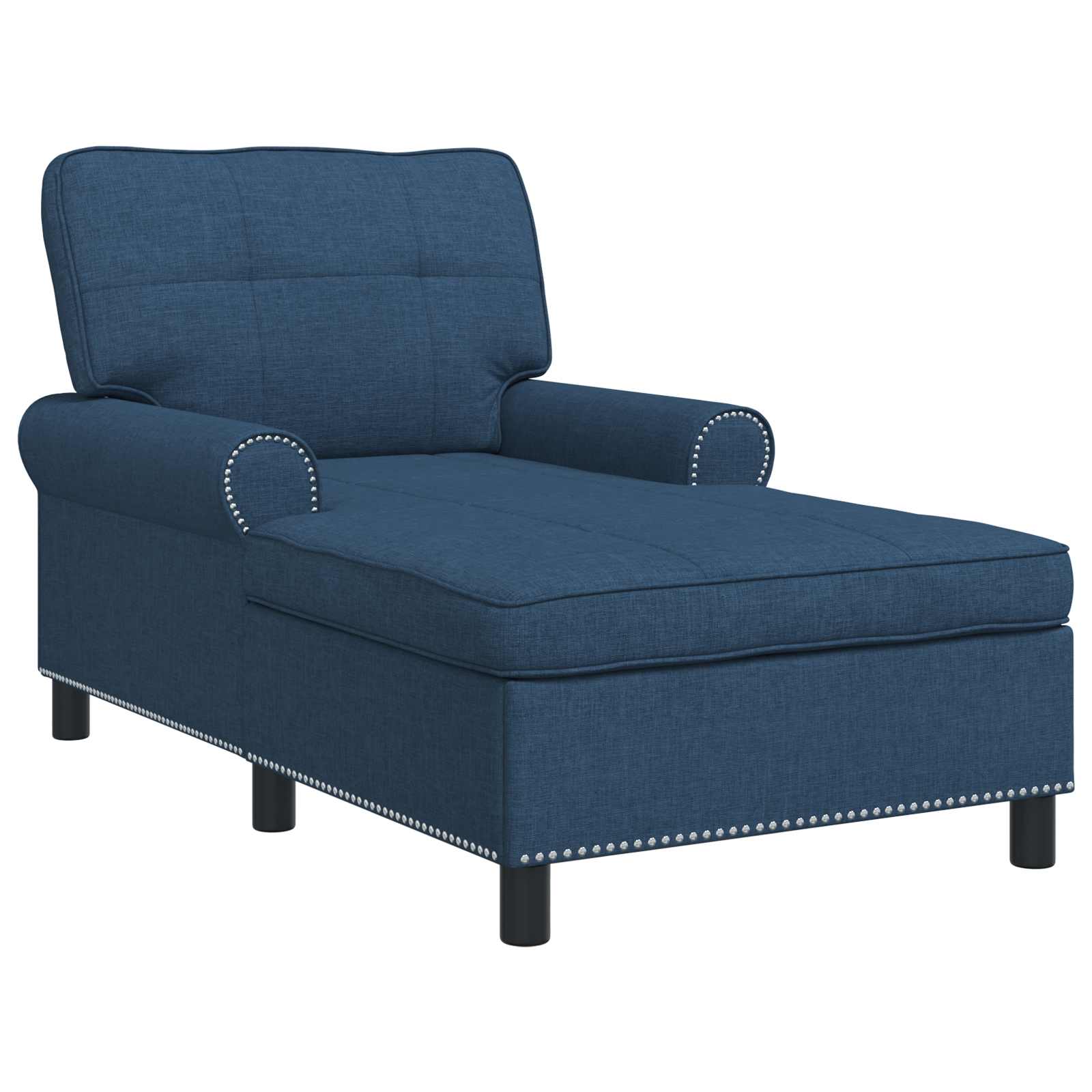 Sillón reclinable con cojín Azul 91 x 157 x 91 cm tela
