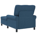 Sillón reclinable con cojín Azul 91 x 157 x 91 cm tela