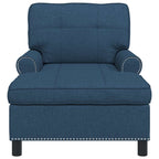 Sillón reclinable con cojín Azul 91 x 157 x 91 cm tela