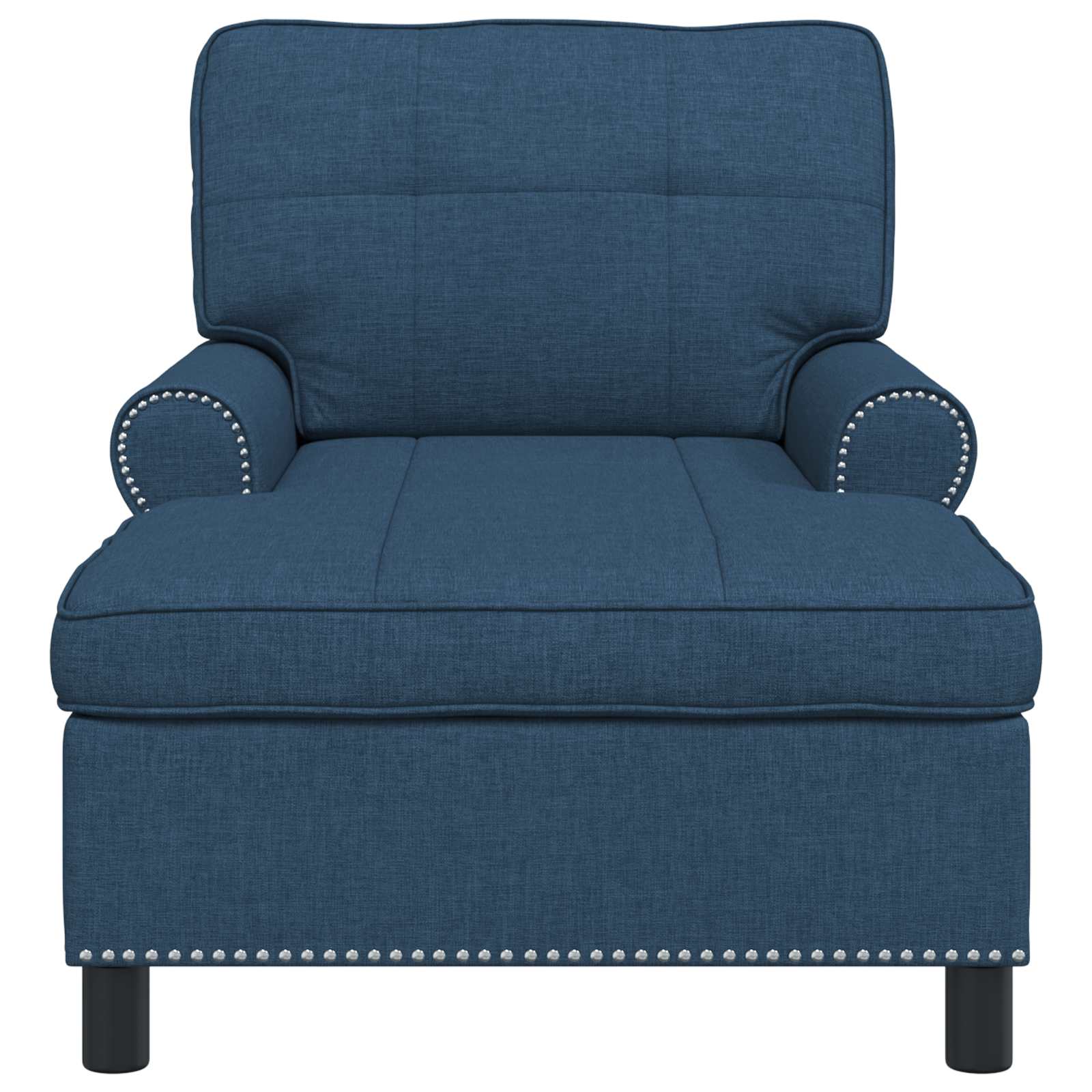 Sillón reclinable con cojín Azul 91 x 157 x 91 cm tela