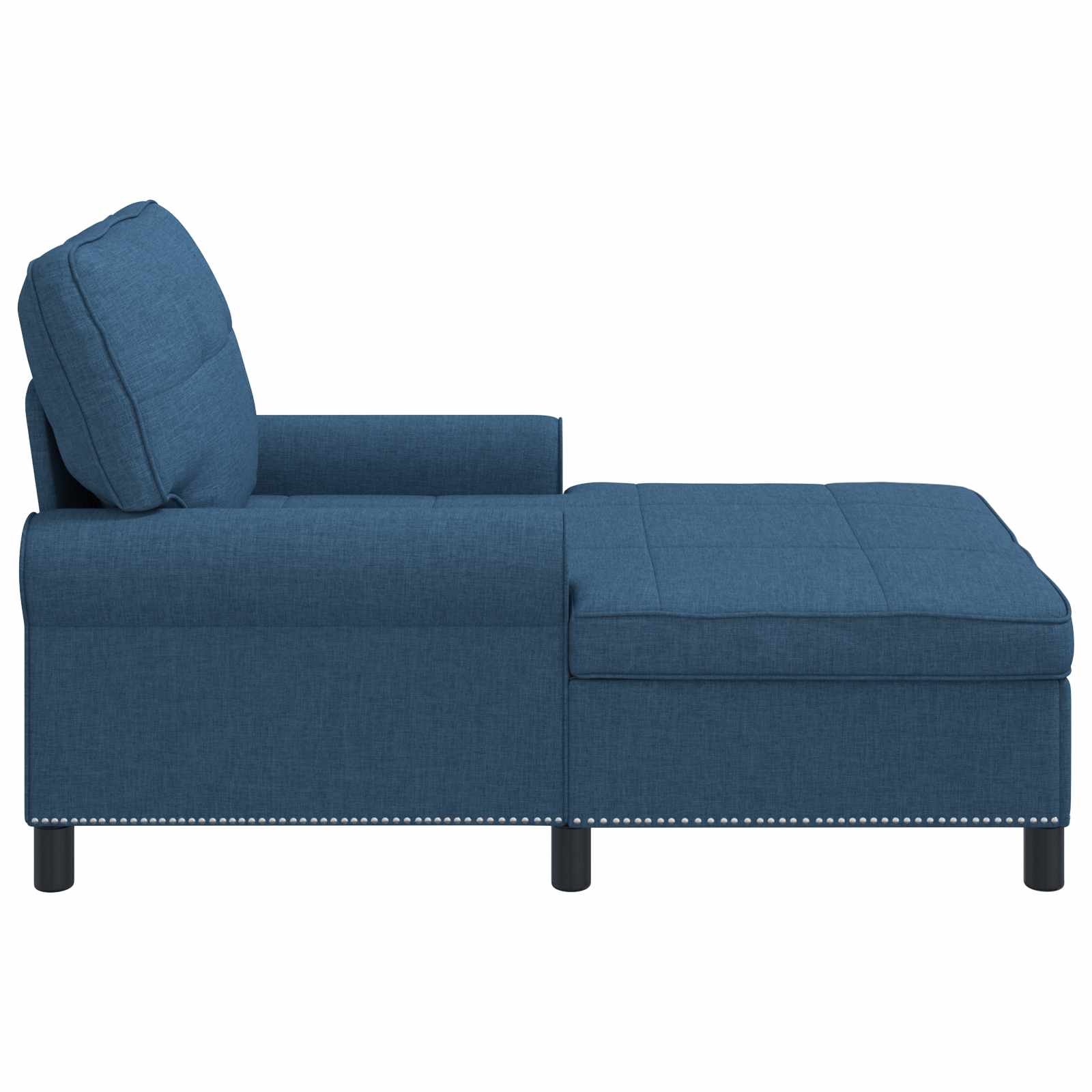 Sillón reclinable con cojín Azul 91 x 157 x 91 cm tela