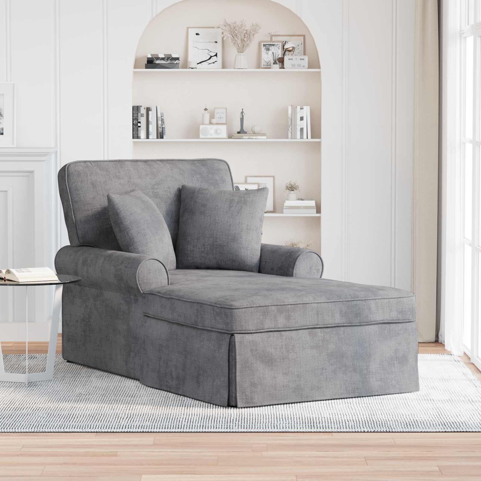 Chaise Lounge con Falda con cojín Arena 157 x 91 x 91 cm ARES