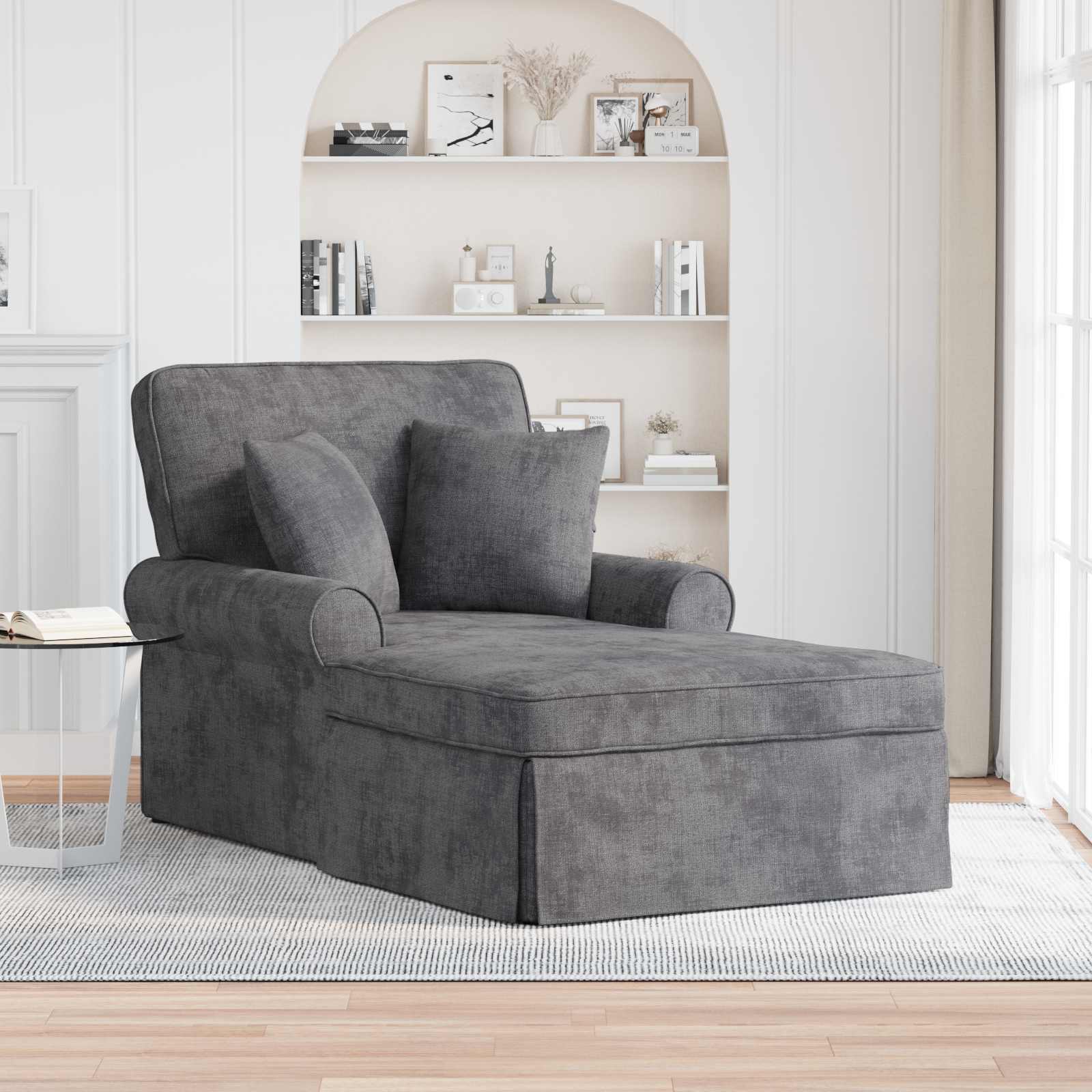 Chaise Lounge con Falda con cojín Arena 157 x 91 x 91 cm ARES