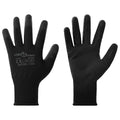 Guantes de Trabajo 12 pcs Negro 10 / xl Poliéster