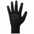 Guantes de Trabajo 12 pcs Negro 10 / xl Poliéster