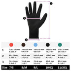 Guantes de Trabajo 12 pcs Negro 10 / xl Poliéster
