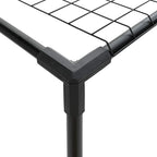 Soporte para plantas de 3 niveles Negro 100 x 32 x 102 cm Acero