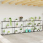 3-tier Plant Stand Black 100 x 32 x 102 cm Steel