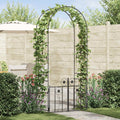 Arco de jardín con cerradura Negro 102 x 50 x 218 cm