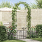 Garden Arch with Lock Black 102 x 50 x 218 cm