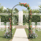 Arco de jardín Liso Negro 115 x 37 x 226 cm