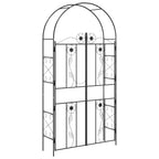 Arco de jardín Liso Negro 115 x 37 x 226 cm