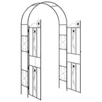 Arco de jardín Liso Negro 115 x 37 x 226 cm
