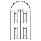 Arco de jardín Liso Negro 115 x 37 x 226 cm