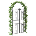 Arco de jardín Liso Negro 115 x 37 x 226 cm