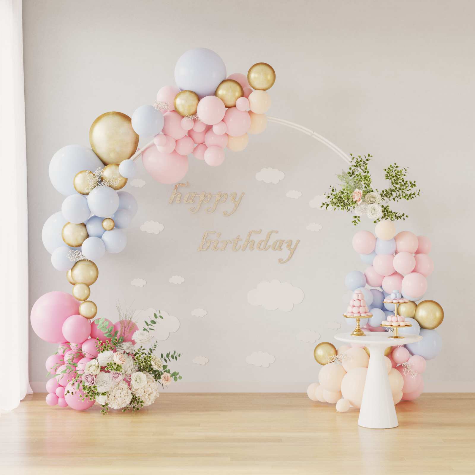 Arco de Boda 223 x 45 x 201 cm Acero