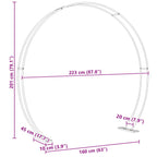 Arco de Boda 223 x 45 x 201 cm Acero