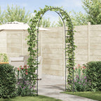 Arco de jardín Floral Negro 115 x 37 x 231 cm