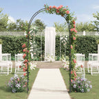 Arco de jardín Floral Negro 115 x 37 x 231 cm