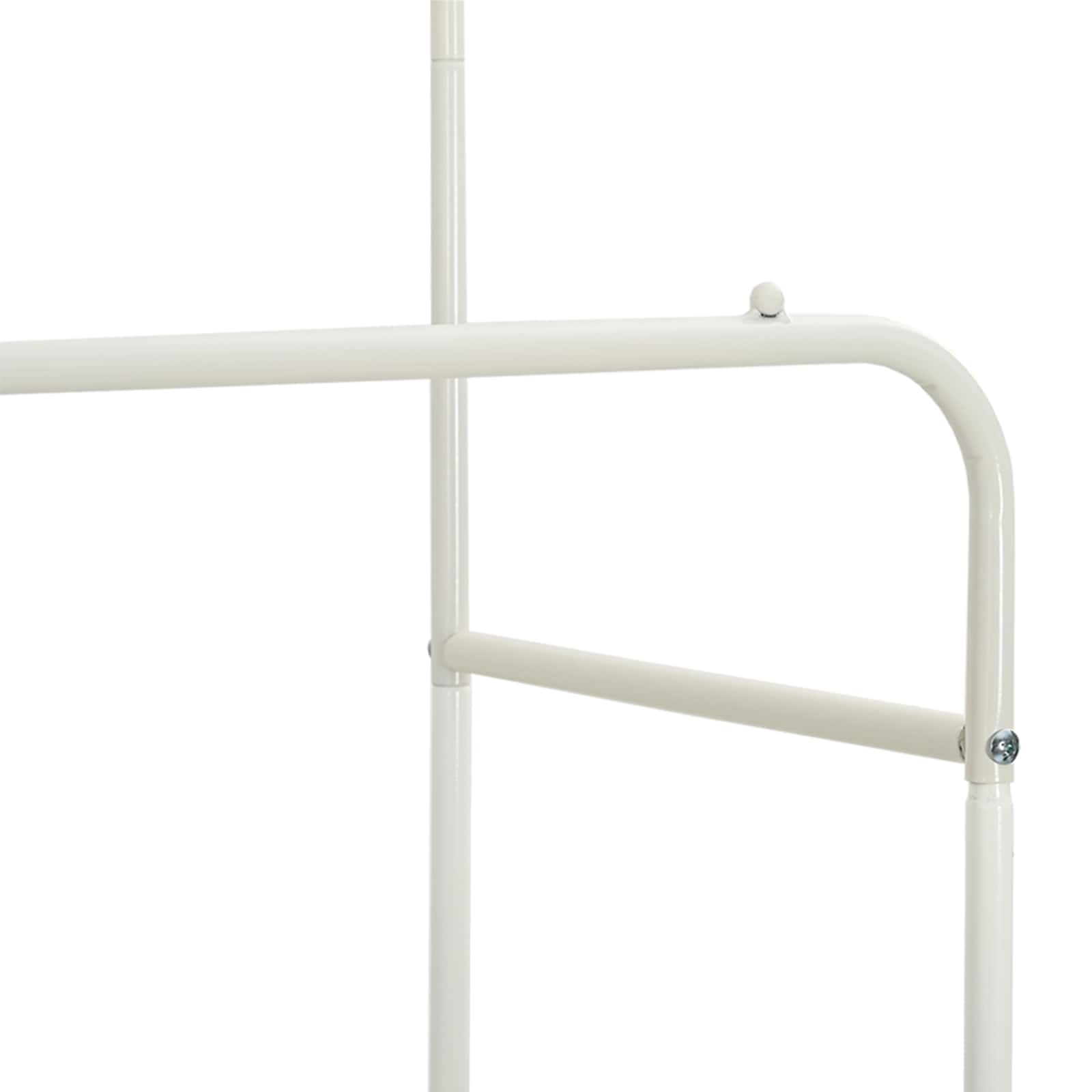 Perchero para ropa con estante con rueda 80 x 53 x 156 cm