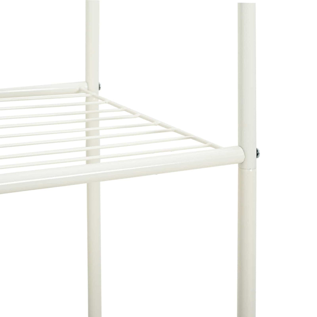 Perchero para ropa con estante con rueda 80 x 53 x 156 cm