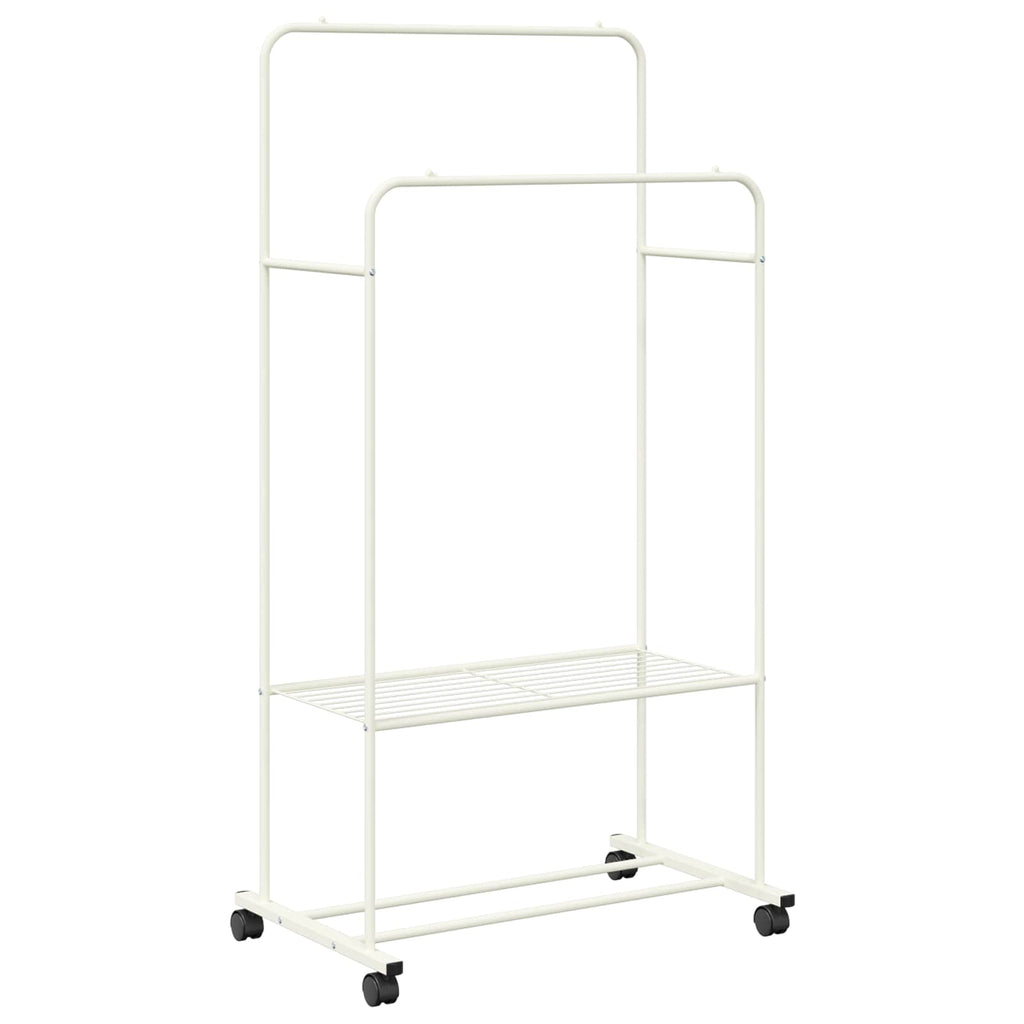 Perchero para ropa con estante con rueda 80 x 53 x 156 cm