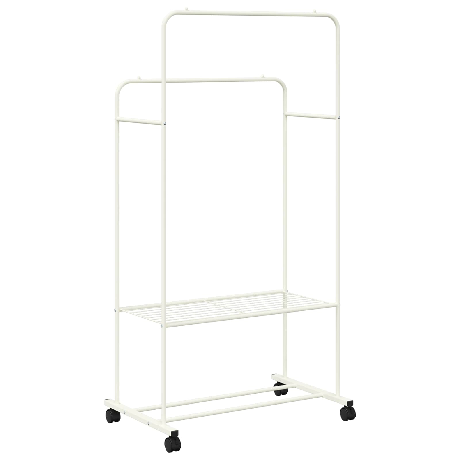 Perchero para ropa con estante con rueda 80 x 53 x 156 cm
