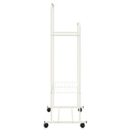 Perchero para ropa con estante con rueda 80 x 53 x 156 cm