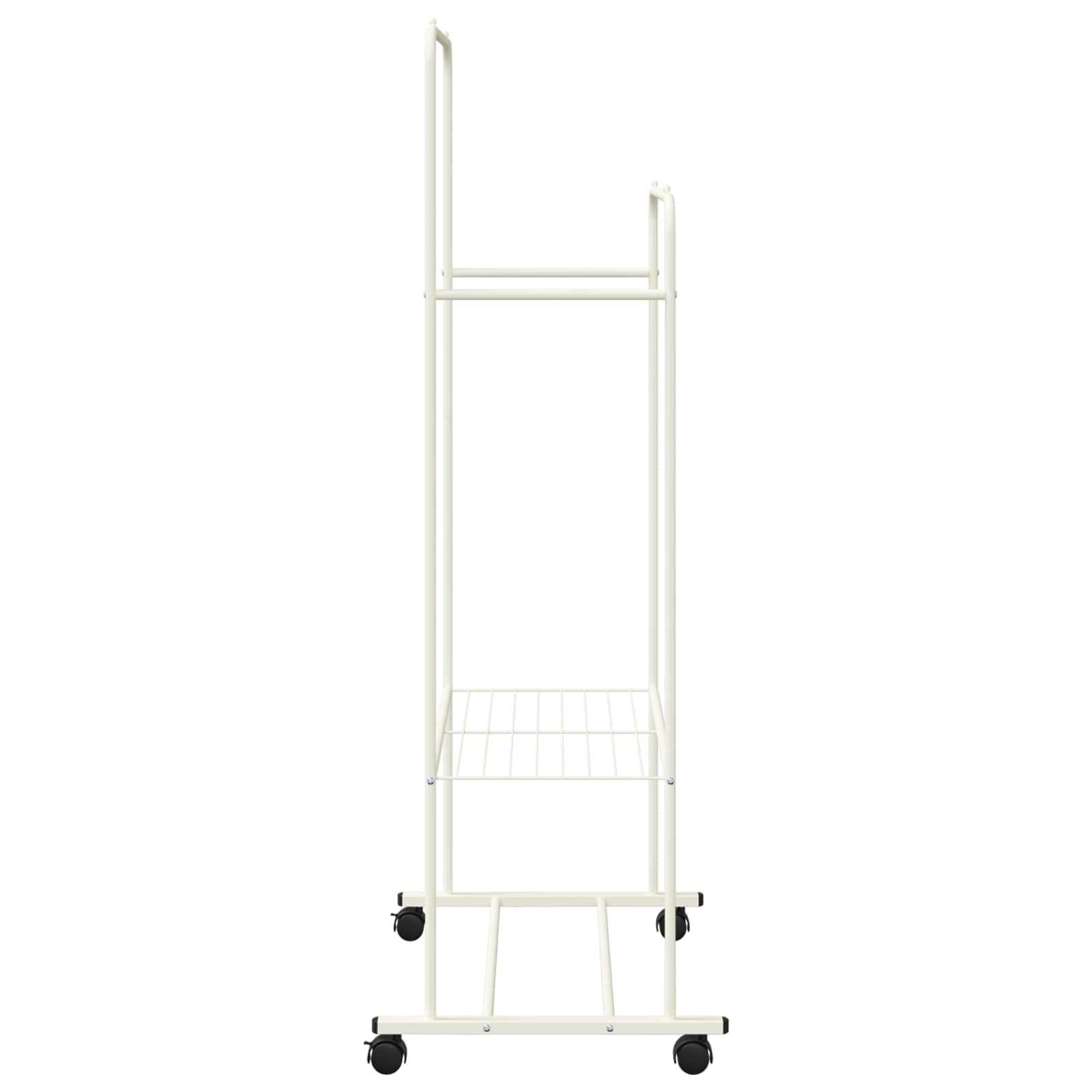 Perchero para ropa con estante con rueda 80 x 53 x 156 cm