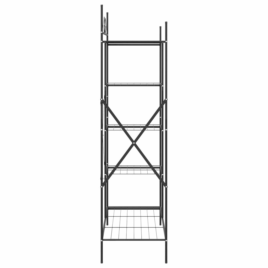 Armario Abierto con estante Negro 104,5 x 45 x 172 cm Acero
