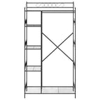 Armario Abierto con estante Negro 101 x 43 x 188 cm Acero