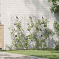 Garden Fence 3 pcs Black 110 x 40 cm Steel