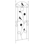 Valla de Jardín 3 pcs Negro 110 x 40 cm Acero