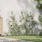 Garden Fence 3 pcs Black 110 x 40 cm Steel