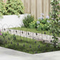 Garden Fence 5 pcs Black Steel