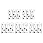 Valla de Jardín 5 pcs Negro Acero