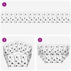 Valla de Jardín 5 pcs Negro Acero