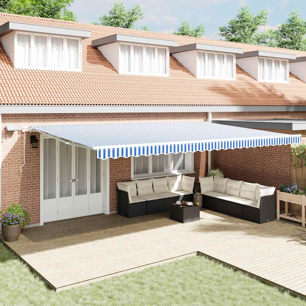 Toldo Manual Cinzento Claro 300 x 250 cm Poliéster