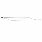 Toldo Retráctil Manual Azul y 500 x 300 cm Poliéster y Aluminio