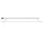 Toldo Retráctil Manual Azul y 500 x 300 cm Poliéster y Aluminio