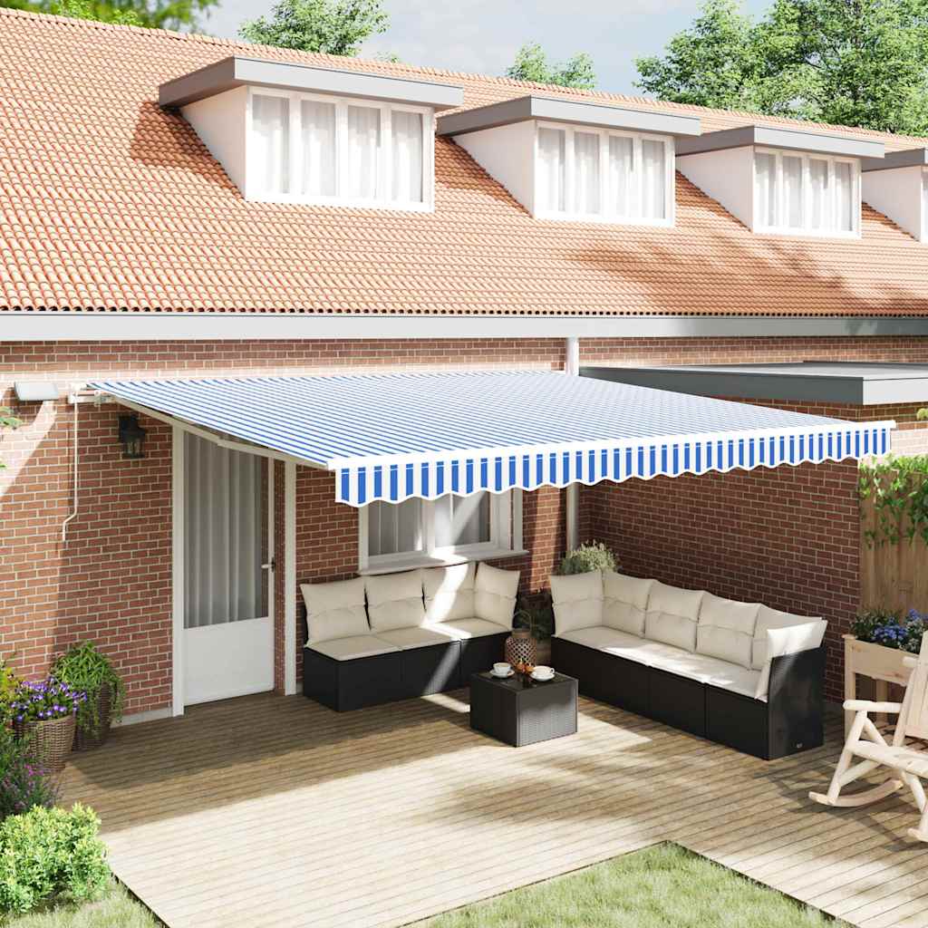 Toldo Retrátil Antracite 300 x 250 cm Poliéster e Alumínio