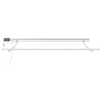 Toldo Retráctil Manual Azul y 350 x 250 cm Poliéster y Aluminio