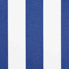 Toldo Retráctil Manual Azul y 350 x 250 cm Poliéster y Aluminio