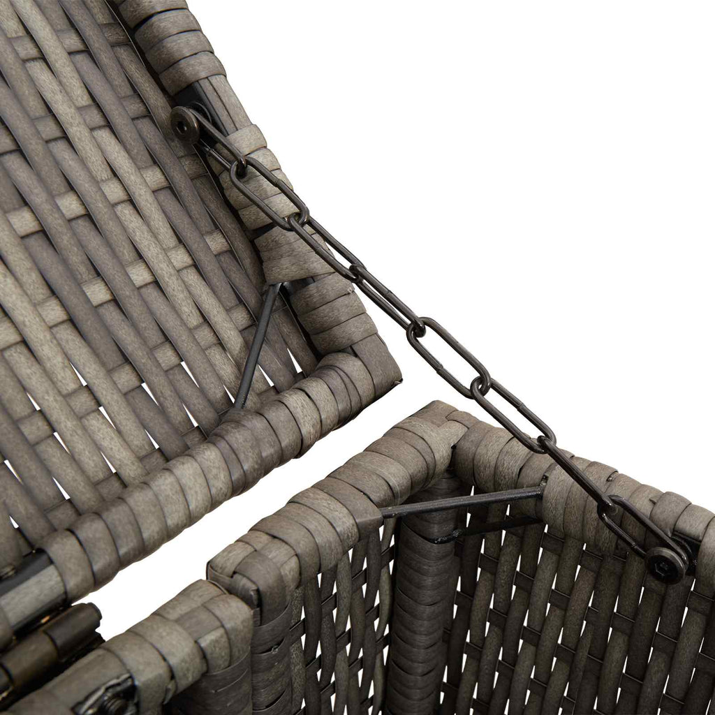 Caixa de Areia Caixa 2 unidades Cinzento 130 x 80 x 115 cm Polietileno