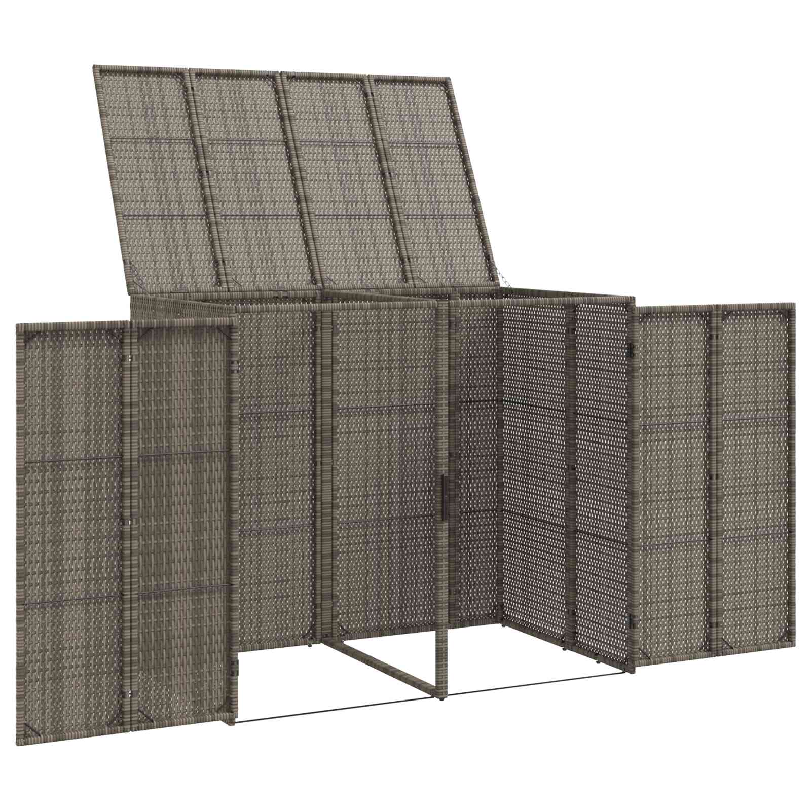 Caixa de Areia Caixa 2 unidades Cinzento 130 x 80 x 115 cm Polietileno