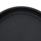 Macetas 24 pcs Negro Ø 12,5 x 10 cm Plástico