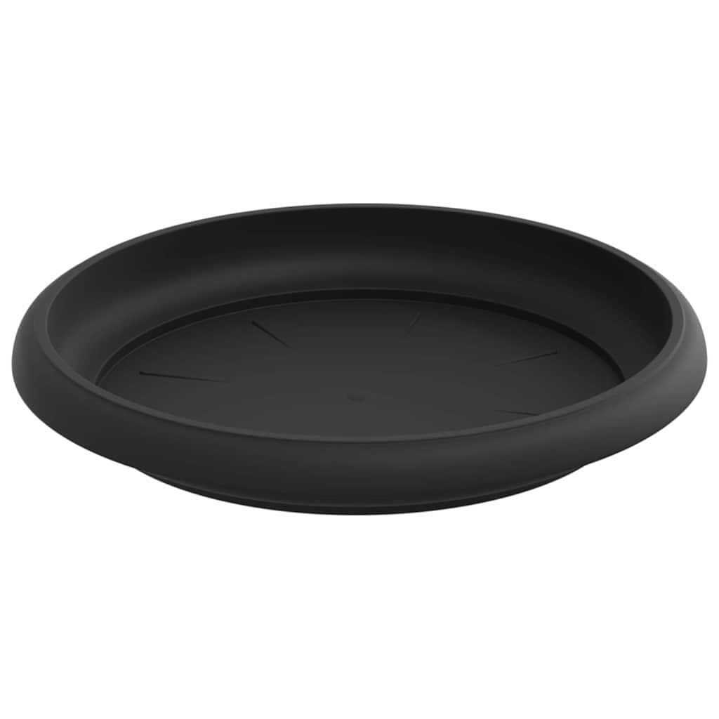 Macetas 24 pcs Negro Ø 12,5 x 10 cm Plástico