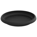 Macetas 24 pcs Negro Ø 12,5 x 10 cm Plástico